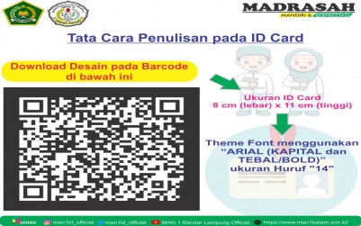 Kartu Peserta Masa Ta'aruf Madrasah (Matsama) Tahun Pelajaran 2022/2023