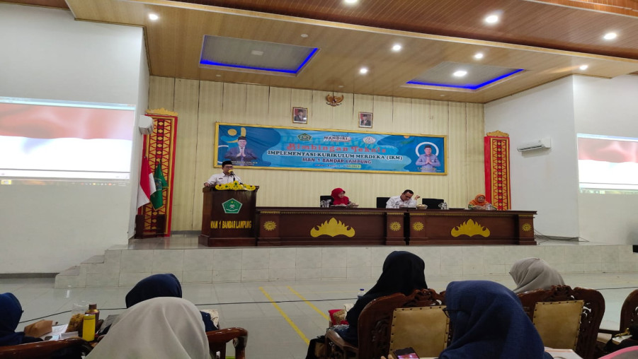 Siapkan Diri untuk Pemberlakuan Kurikulum Merdeka,MAN 1 Bandar Lampung Gelar Bimbingan Teknis