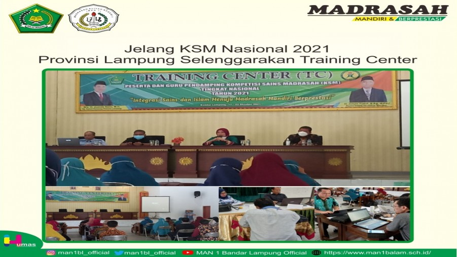 Jelang KSM Nasional 2021, Provinsi Lampung Selenggarakan Training Center