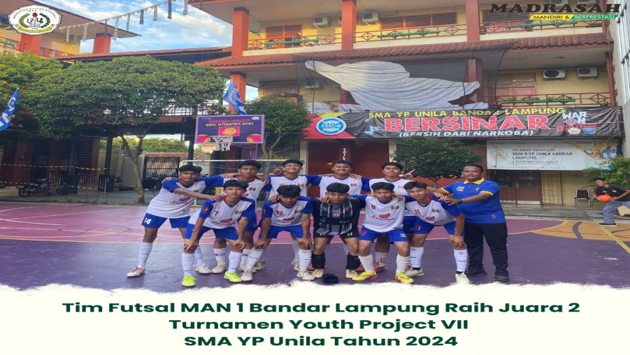 Juara 2 Futsal Turnamen Youth Project VII SMA YP Unila