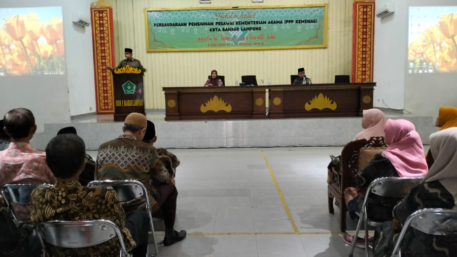 Pensiunan MAN 1 Bandarlampung Berkumpul untuk Halal Bihal