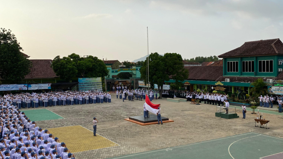 Perdana, Upacara Hari Senin MAN 1 Bandar Lampung, Semangat Baru Diawal Tahun Ajaran