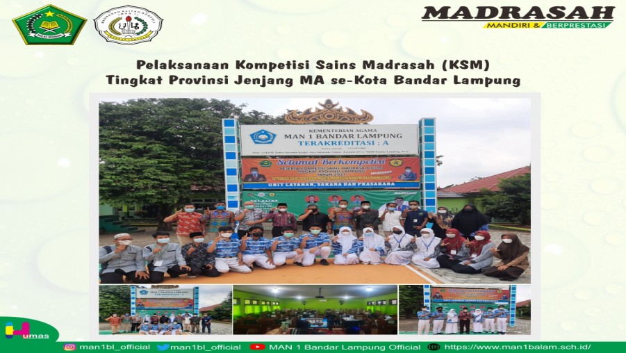 Pelaksanaan Kompetisi Sains Madrasah (KSM) Tingkat Provinsi Tahun 2021