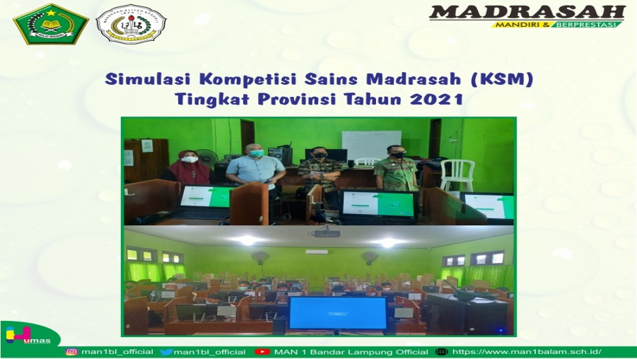 Peserta KSM 2021 Kota Bandar Lampung Ikuti Simulasi KSM Berbasis CBT