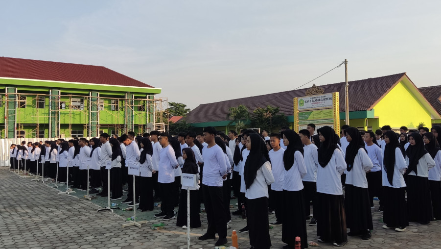 MAN 1 Bandar Lampung Menggelar Apel Pembukaan Kegiatan Masa Ta'aruf Siswa Madrasah Tahun 2024