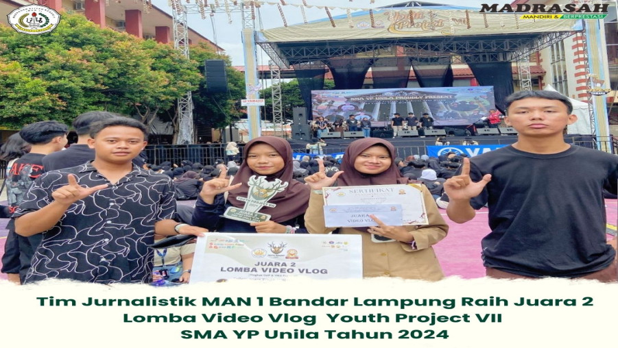 Juara 2 Vidio Vlog Youth Project VII SMA YP Unila 2024