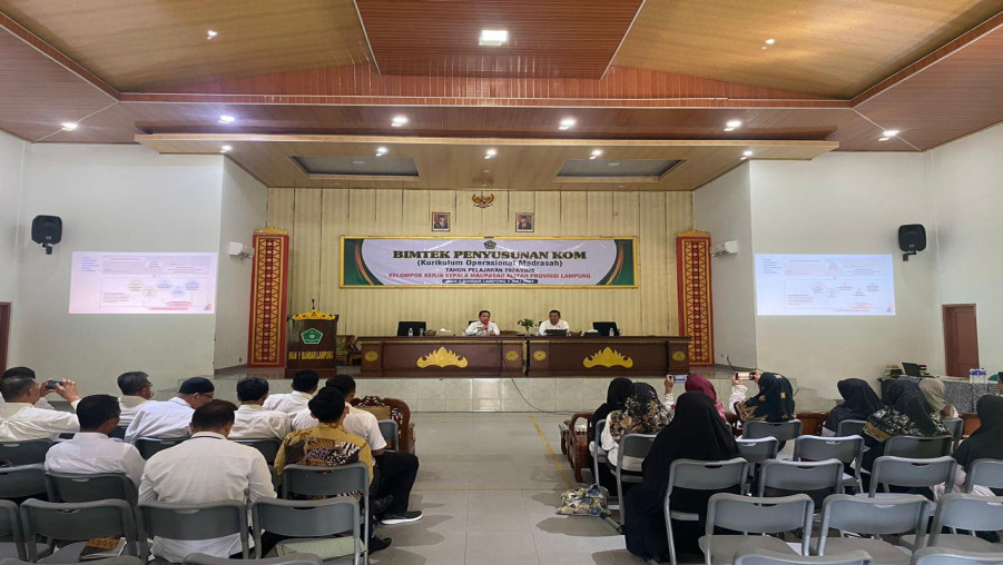 MAN 1 Bandar Lampung Tuan Rumah Bimtek Penyusunan KOM Tingkat MA
