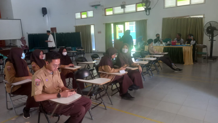 Tingkatkan Antibodi, MAN 1 Bandar Lampung Gelar Vaksinasi Booster Dua