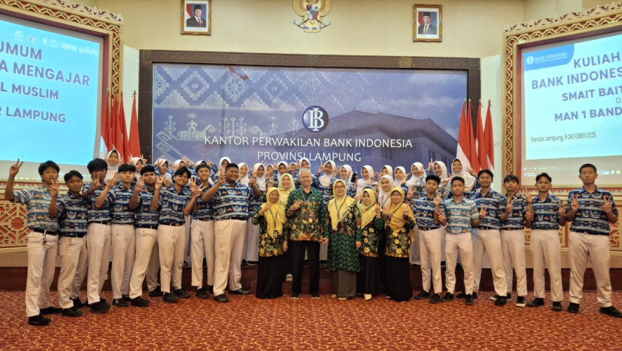 Peserta Didik MAN 1 Bandar Lampung Kunjungi Kantor Perwakilan Bank Indonesia Provinsi Lampung