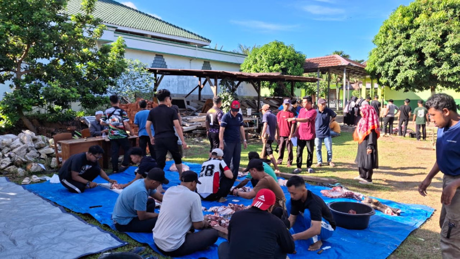 Semarak Idul Adha 1447 H, MAN 1 Bandar Lampung Laksanakan Penyembelihan Hewan Kurban