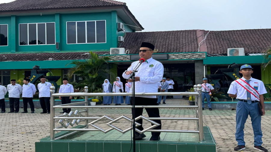 Awal Masuk Sekolah, MAN 1 Bandarlampung Gelar Upacara Bendera