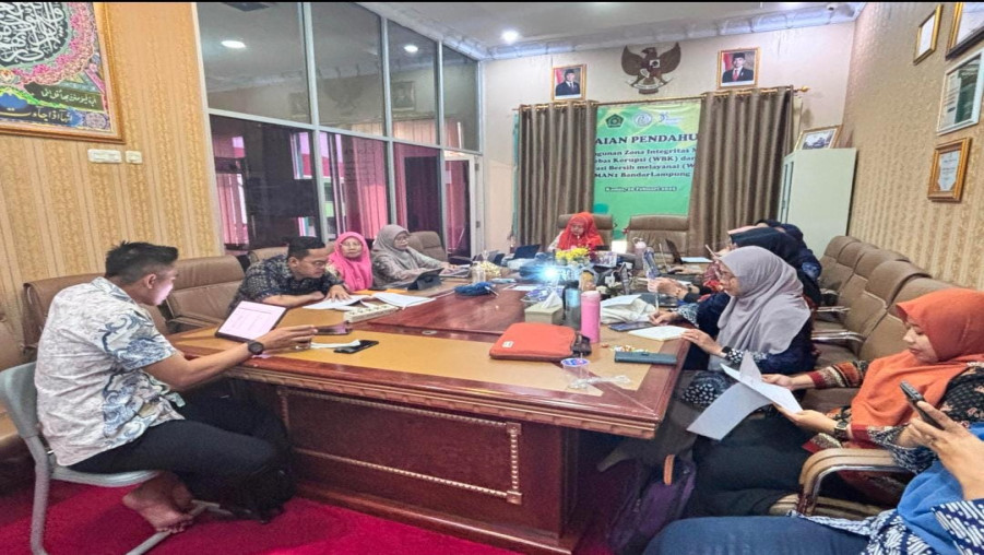 Pemenuhan Eviden Tahap 4 : Tim ZI MAN 1 Bandar Lampung Ikuti Bimbingan Teknis