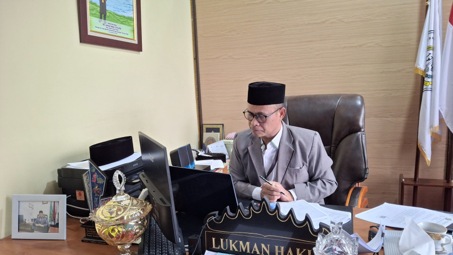 Lukman Hakim, Kepala MAN 1 Bandar Lampung, Uji Calon PNS Kemenag Provinsi Lampung di Seminar Rancangan Aktualisasi