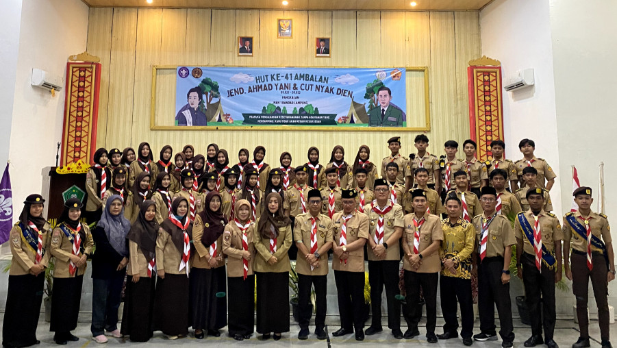 HUT ke-41 Ambalan Jenderal Ahmad Yani & Cut Nyak Dien Pramuka MAN 1 Bandar Lampung