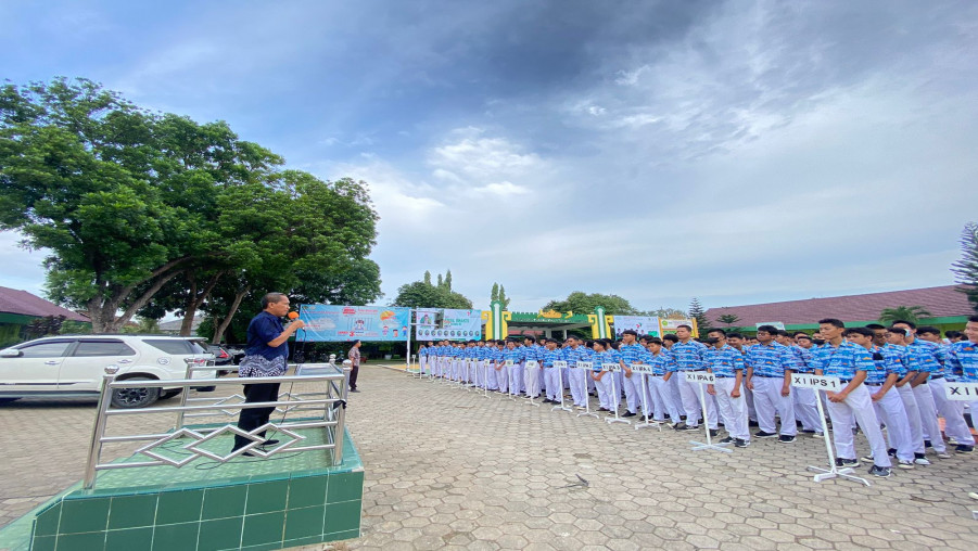Apel Pagi Sambut KBM Semester Genap Tahun Pelajaran 2022/2023