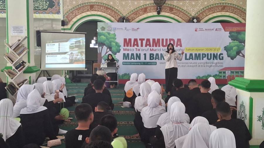 Edukasi Hukum Sejak Dini, Bapas Bandar Lampung Gelar Sosialisasi Pencegahan Tindak Pidana Anak kepada Siswa MAN 1