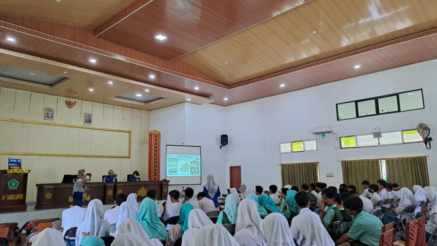 BMKG Gelar Sosialisasi Mitigasi Bencana di MAN 1 Bandar Lampung