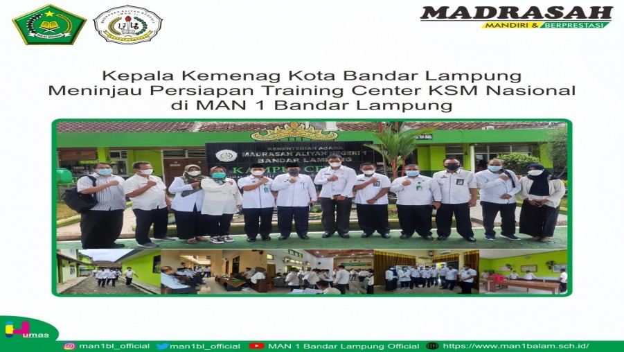 Kepala Kemenag Kota Bandar Lampung Tinjau Persiapan KSM Nasional di MAN 1 Bandar Lampung