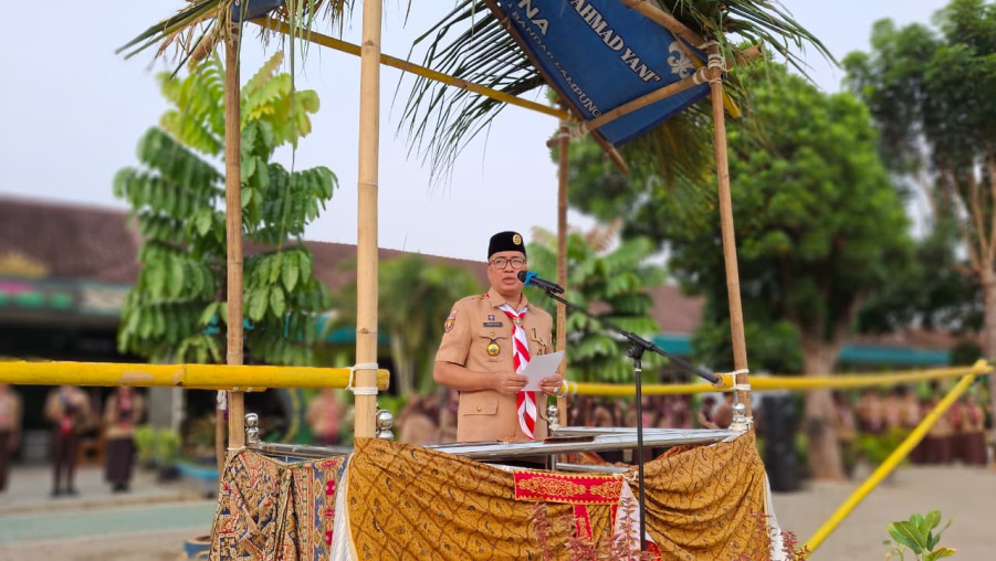 Peringati HUT Pramuka ke-65, MAN 1 Bandar Lampung Gelar Apel