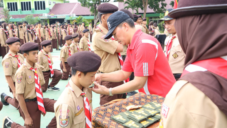 Pelantikan Penegak Bantara Pramuka MAN 1 Bandar Lampung Tahun 2023