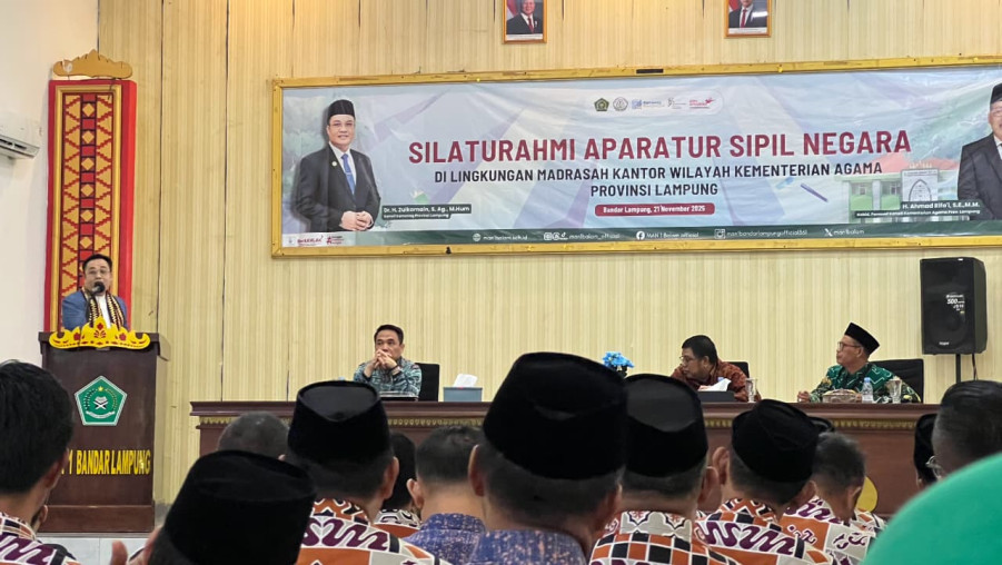 Kepala MAN 1 Bandar Lampung Hadiri Silaturahmi ASN Bersama Kakanwil Lampung