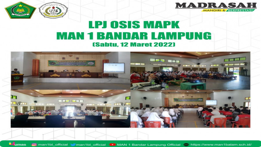 Pengurus OSIS MAN 1 Bandar Lampung Sampaikan LPJ