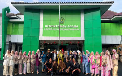 Sejumlah Pegawai MAN 1 Bandar Lampung Ikuti Upacara HUT RI di Kanwil Kemenag Lampung