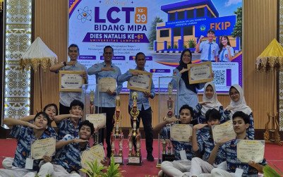 Tim LCT MAN 1 Bandar Lampung Raih Juara Umum LCT MIPA XXXIX Unila