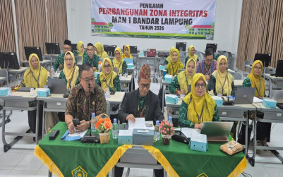 Lolos TPI, MAN 1 Bandar Lampung Ikuti Penilaian Tahap II ZI WBK
